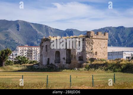 Castello a Mare chiamato anche Castellammare - antica fortezza di Palermo città del Sud Italia, la capitale della regione autonoma della Sicilia Foto Stock