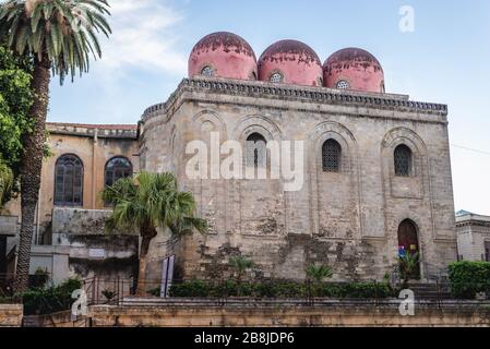 Chiesa di San Cataldo in Piazza Bellini nel centro di Palermo, Sicilia, Italia Foto Stock