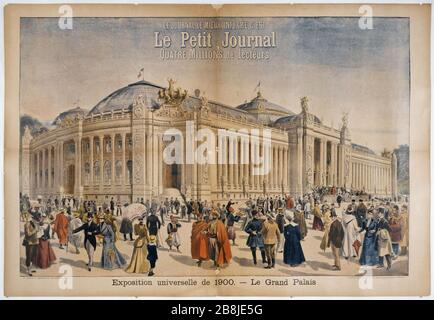 JOURNAL SMALL: MOSTRA UNIVERSALE DEL 1900, IL GRAND PALACE H. MEYER. 'Le Petit journal : Exposition universelle de 1900, le Grand Palais'. Musée des Beaux-Arts de la Ville de Paris, Petit Palais. Foto Stock