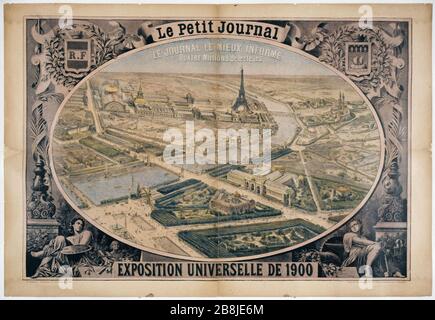 JOURNAL SMALL: ESPOSIZIONE UNIVERSALE DEL 1900 PANORAMICA H. MEYER. 'Le Petit journal : Exposition universelle de 1900, vue générale'. Affiche. Musée des Beaux-Arts de la Ville de Paris, Petit Palais. Foto Stock