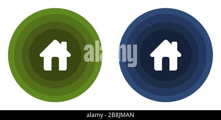 Vettore icona Home su sfondo bianco Illustrazione Vettoriale