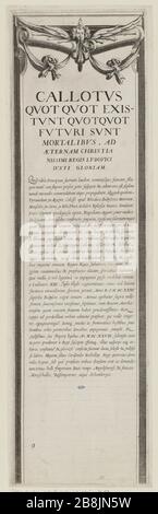 Sedile la Rochelle, bordo laterale, il primo bordo della parte superiore destra (Lieure 661, Meaume 520) Jacques Callot (1592-1635). 'Siège de la Rochelle', bordure des côtés, première bordure du haut à droite (Lieure 661, Meaume 520). Eau-forte. 1629-1630. Musée des Beaux-Arts de la Ville de Paris, Petit Palais. Foto Stock
