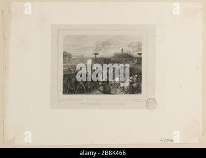 Terza federazione. 14 luglio 1792 (come registrato (lettera)) Foto Stock