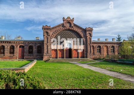 Cimitero ebraico nella città di Lodz, Polonia. Foto Stock