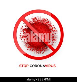 Interrompere l'infezione da virus Corona. Informazioni generali sul medicinale. Sintomi di malattia pericolosi. Illustrazione vettoriale Illustrazione Vettoriale