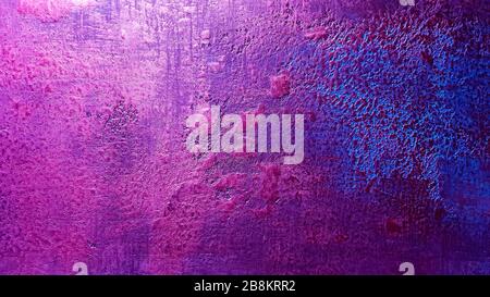 Texture blu rosa per un design di sfondo. Delicata texture classica. Sfondo colorato parete colorata. Frammento di un muro di pietra con segni colorati e. Foto Stock