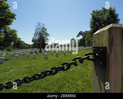 Il Cimitero Nazionale di Arlington. Foto Stock