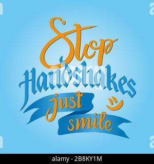 Illustrazione sul romanzo coronavirus COVID-19 - testo e simbolo. Focolaio di coronavirus cinese, sindrome respiratoria mediorientale coronavirus, mano Illustrazione Vettoriale