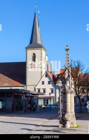 Chiesa di San Kilian a Hassfurt, Germania Foto Stock