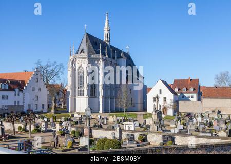 Ritterkapelle a Hassfurt, Germania Foto Stock