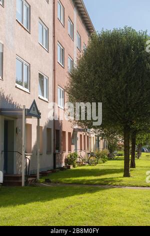 Quartiere residenziale di Kiel, capitale dello Schleswig-Holstein, Germania del Nord, Europa Centrale Foto Stock