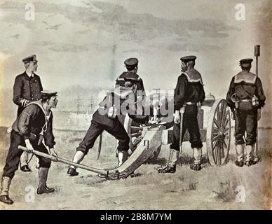 Illustrazioni militari, bombardamenti fotografici in 3D dall'aria nella prima guerra mondiale e "Forest Rangers" tedeschi intorno al 1900 Foto Stock