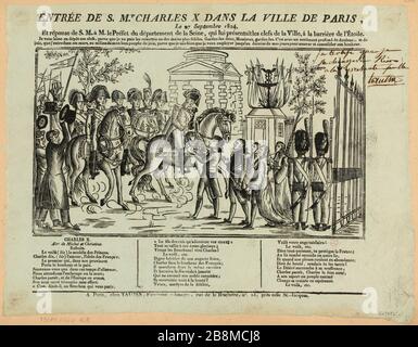 INGRESSO DI SAN CARLO X NELLA CITTÀ DI PARIGI, / 27 SETTEMBRE 1824. (TI) Foto Stock