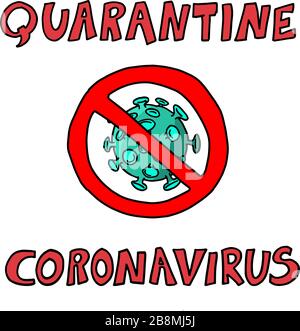 Illustrazioni concetto coronavirus COVID-19. Virus wuhan dalla cina. Illustrazione del vettore. Illustrazione Vettoriale