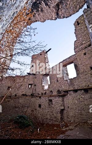 Il Castello di San Gottardo. Provincia di Trento, Trentino Alto Adige, Italia, Europa. Foto Stock