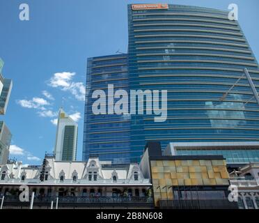 Edificio Bankwest visto a Perth, Australia Occidentale. Foto Stock