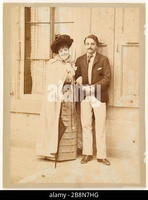 Georges e Jeanne Hugo 'Georges et Jeanne Hugo'. Anonima fotographie. Tirage sur papier albuminé, 1892-1894. Parigi, Maison de Victor Hugo. Foto Stock