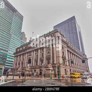 Edificio dell'Archivio Nazionale a Lower Manhattan New York Foto Stock