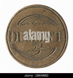 Halles e Parigi mercati Dumont, 32, vecchio regime 'Halles et marchés de Paris : Dumont, n°32, Ancien Régime'. Cuivre. Parigi, musée Carnavalet. Foto Stock