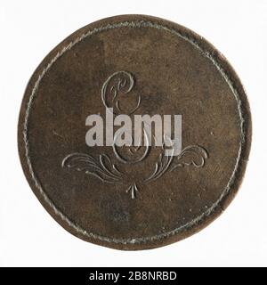 Halles e mercati di Parigi vedova Girard Vecchio regime 'Halles et marchés de Paris : veuve Girard, Ancien Régime'. Bronzo. Parigi, musée Carnavalet. Foto Stock