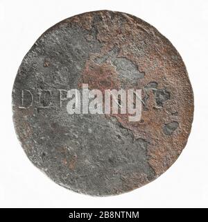 Halles mercato a Parigi Depienne (o De Pienne?), 'Halles et marchés de Paris del XVII e XVIII secolo: Depienne (ou De Pienne ?), XVIIe-XVIIIe siècle'. Métal. Parigi, musée Carnavalet. Foto Stock