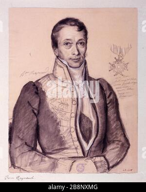 Ritratto a metà lunghezza del Barone Reynaud (1771-1844), matematico Auguste Toussaint Leclerc ou Lecler (1788-1833). Ritratto à mi-corps du baron Reynaud (1771-1844), mathématicien. Crayon rehaussé, fusain. Parigi, musée Carnavalet. Foto Stock