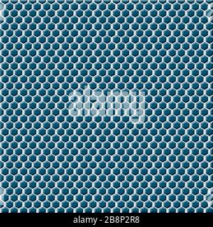 Disegno astratto teal a nido d'ape in 12x12 per sfondi, elementi di pagina, artigianato della carta e design per sfondi in forme geometriche. Foto Stock