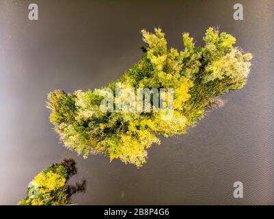 Laghi dall'alto Foto Stock