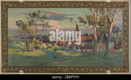 Schizzo per la città di Thiais: Paesaggio Paul Léon Felix Schmitt (1856-1903). "Esquisse pour la mairie de Thiais: Paysage". Huile sur toile. 1902. Musée des Beaux-Arts de la Ville de Paris, Petit Palais. Foto Stock