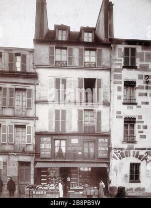 EDIFICIO 41 RUE DU FAUBOURG SAINT-JACQUES Immeuble 41, rue du Faubourg Saint-Jacques. Parigi (XIVème arr.). Union Photographique Française, février 1905. Parigi, musée Carnavalet. Foto Stock