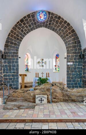 Chiesa del Primato di Pietro sul Mare di Galilea, Israele,Asia, Medio