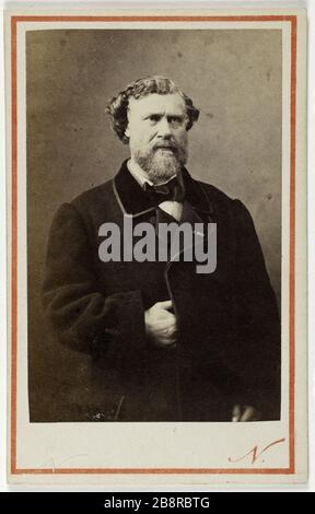 Ritratto di Lacroix Jules (1809-1887), (poeta, scrittore) Ritratto de Lacroix Jules, (1809-1887), poéte, lettérateur. Carte de visite. Entre 1860 e 1890. Photographie de l'Atelier Nadar. Parigi, musée Carnavalet. Foto Stock