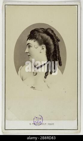 Ritratto di Mery Laurent (attrice) ritratto di Laurent Méry, attrice. Carte de visite. Entre 1860 e 1890. Parigi, musée Carnavalet. Foto Stock