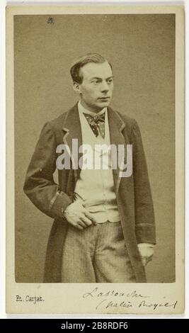 Ritratto di Lassouche Louis (L. Touchstone di Lassouche), (1828-1915), (attore) Ritratto de Louis Lassouche. (L. Bouquin de Lassouche), (1828-1915), acteur. Carte de visite. Entre 1860 e 1890. Photographie de Carjat & Cie Paris, musée Carnavalet. Foto Stock