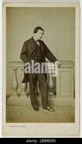 Ritratto di Lassouche Louis (L. Touchstone di Lassouche), (1828-1915), (attore) Ritratto de Louis Lassouche. (L. Bouquin de Lassouche), (1828-1915), acteur. Carte de visite. Entre 1860 e 1890. Photographie de Franck (dit Gobinet de Villecholle - 1816-1906). Parigi, musée Carnavalet. Foto Stock