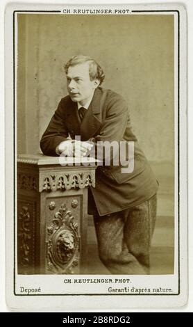 Ritratto di Lassouche Louis (L. Touchstone di Lassouche), (1828-1915), (attore) Ritratto de Louis Lassouche. (L. Bouquin de Lassouche), (1828-1915), acteur. Carte de visite. Entre 1860 e 1890. Photographie de Charles Reutlinger (1816-1880). Parigi, musée Carnavalet. Foto Stock