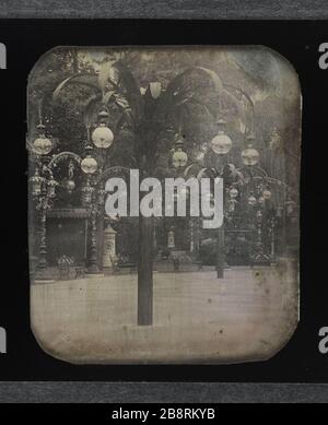 Il Bal Mabille le Bal Mabille. Parigi (VIIIème arr.). Anonima fotographie. Daguerréotype stéréoscopique (inversé ?), 1/9 de plaque deux fois, 1850. Parigi, musée Carnavalet. Foto Stock