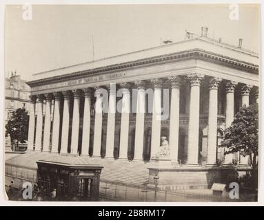 Palazzo della Borsa. Palais de la Bourse, 2 ° distretto, Parigi 'Palais de la Bourse, Parigi (IIème arr.)'. Photographie d'Hippolyte Blancard (1843-1924), vers 1890. Parigi, musée Carnavalet. Foto Stock