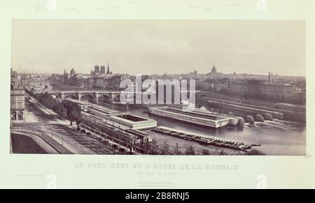 PARIGI - FREDERIC VINCENT DE MARTENS - PONTE E NUOVO HOTEL DI DENARO Vincent Frédéric de Martens (1806-1885). Le Pont Neuf et l'Hotel de la Monnaie, vers 1860. Fotografie. Parigi, musée Carnavalet. Foto Stock