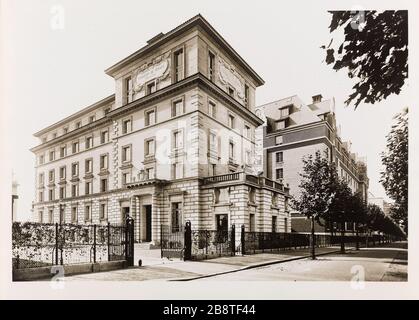 Città universitaria di Parigi / la fondazione di Monaco. Fondazione Monaco, Cité Internationale Universitaire de Paris, 14° distretto Maison internationale dédiée aux résidents de la Cité internationale universitaire de Paris (XIVème arr.). Fondazione di Monaco. Photographie d'Edouard Fiorillo. Tigre au gélatino-bromure d'argent. Après 1937. Parigi, musée Carnavalet. Foto Stock