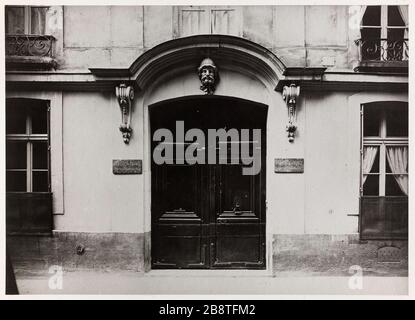 19 rue Radziwill / Gateway. Architettura di servizio della Banca di Francia, 19 Rue Radziwill, 1 ° arrondissement, Parigi architettura di servizio de la Banque de France, porte d'entrée au 19 rue Radziwill. Parigi (Ier arr.). Anonima fotographie. Tigre au gélatino-bromure d'argent. Parigi, musée Carnavalet. Foto Stock