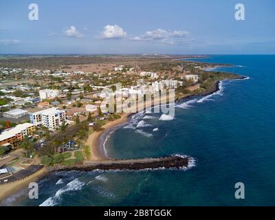 Aereo di Bargara una comunità costiera non lontano da Bundaberg Queensland Australia Foto Stock