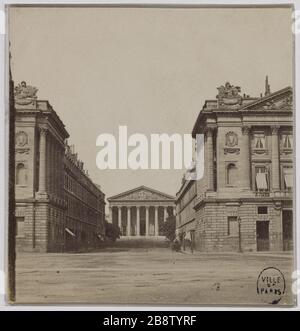 Chiesa della Madeleine, 8 ° arrondissement, Parigi, Eglise de la Madeleine, Parigi (VIIIème arr.). Tirage sur papier albuminé. Anonyme Photographie, 1850-1880. Parigi, musée Carnavalet. Foto Stock