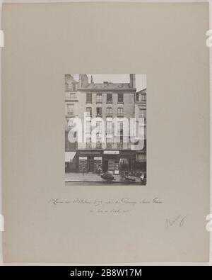 St Antoine House No. 65 - ingresso passaggio Saint-Pierre / Vista presa nel mese di ottobre 1913. Casa a 65 rue Saint-Antoine e l'ingresso al passaggio Saint-Pierre Amelot, 11 ° arrondissement, Parigi Barry, Jean. Maison rue St Antoine n°65 - entrée du Passage Saint-Pierre / Vue pry en Ottobre 1913. "Maison au 65 rue Saint-Antoine et entrée du Passage Saint-Pierre-Amelot, 11ème circondario, Parigi". En 1913-10-1913-10. Parigi, musée Carnavalet. Foto Stock