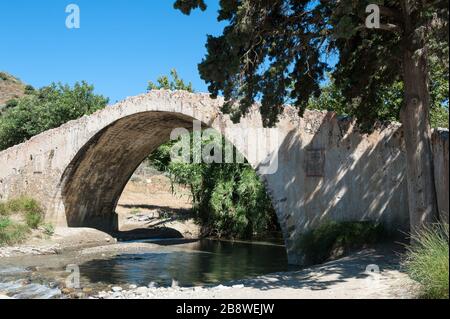 Vecchio ponte di Preveli, Creta, Grecia Foto Stock