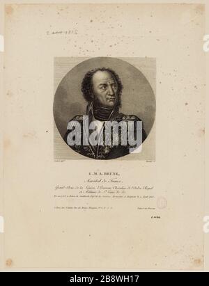 G.M.A. Brune / Maresciallo di Francia / Grande Croce della Legione d'onore, Cavaliere dell'Ordine reale [...] Foto Stock