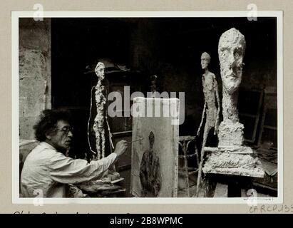 Alberto Giacometti (1901 - 1966), pittore e scultore Foto Stock