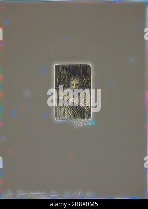 Un pittore-etcher (autoritratto), 1889, Anders Zorn, svedese, 1860-1920, Svezia, incisione su carta avorio posata, 111 x 72 mm (immagine), 118 x 89 mm (piastra), 397 x 298 mm (foglio), Reimagined by Gibon, disegno di calda luce allegra di luminosità e raggi di luce. Arte classica reinventata con un tocco moderno. La fotografia ispirata al futurismo, che abbraccia l'energia dinamica della tecnologia moderna, del movimento, della velocità e rivoluziona la cultura. Foto Stock