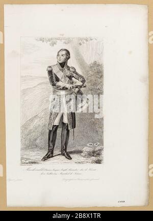 Macdonald (Jacques Etienne Joseph Alexandre), duca di Taranto / 12 luglio 1809 Maresciallo di Francia Foto Stock