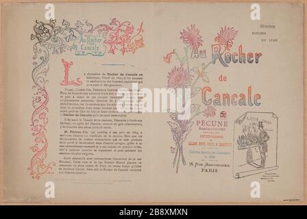 In / roccia / Cancale Foto Stock